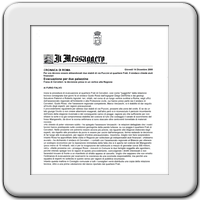 articolo tratto da IL MESSAGGERO ON LINE (14 Dicembre 2000)